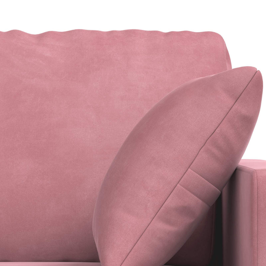 Bank 2 pcs Roze 228 x 78 x 80 cm Fluweel