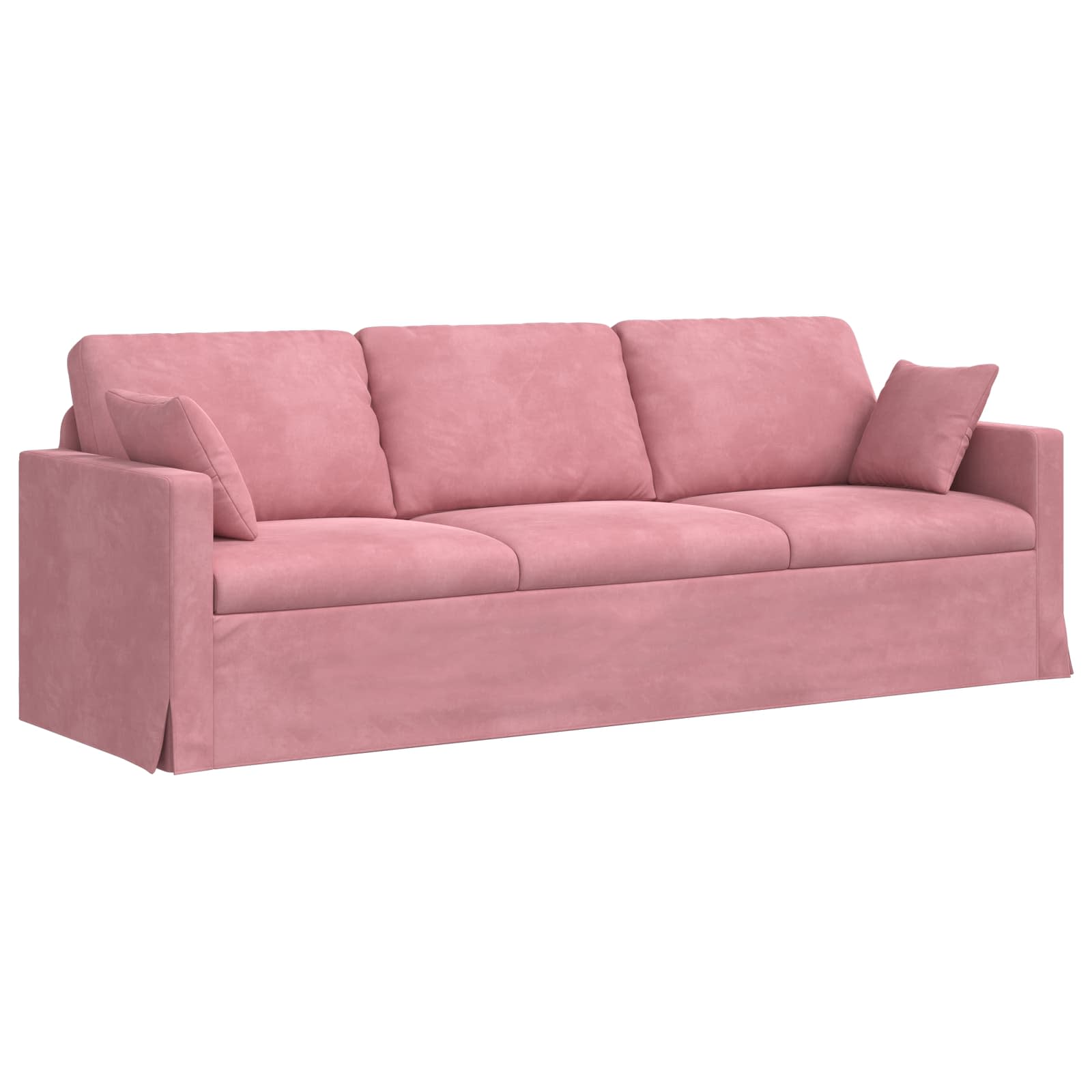 Bank 2 pcs Roze 228 x 78 x 80 cm Fluweel