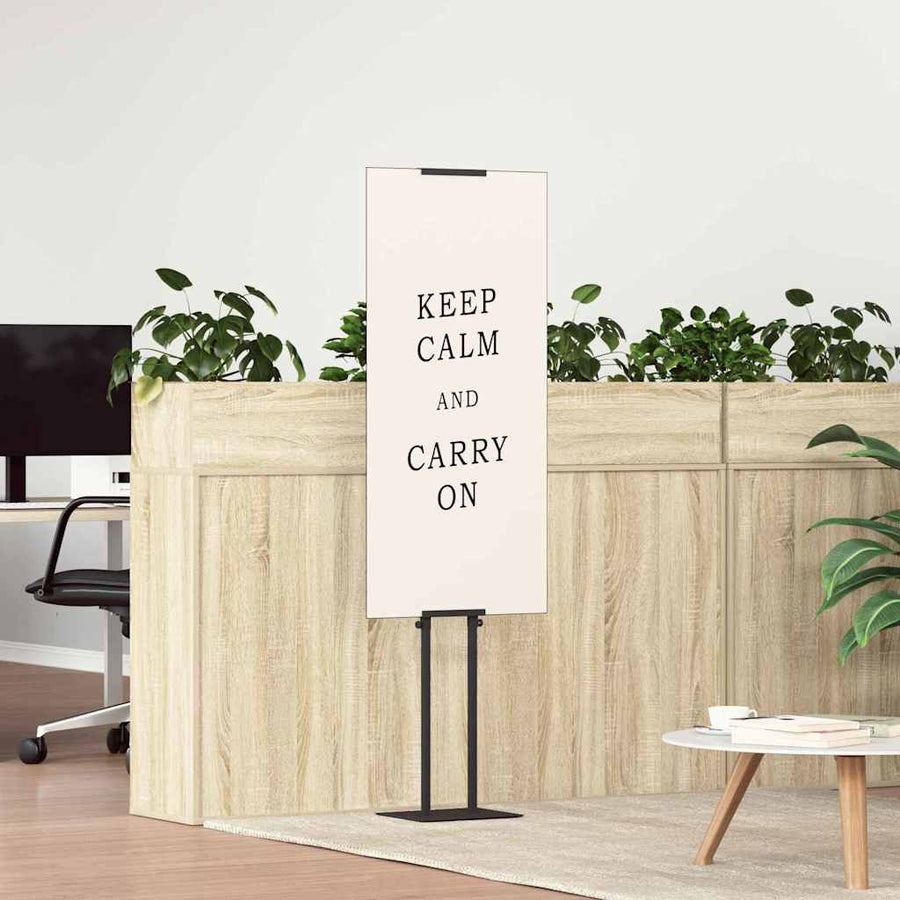 Beurs Displays 2 pcs Zwart 30 x 23,5 x 210 cm Staal