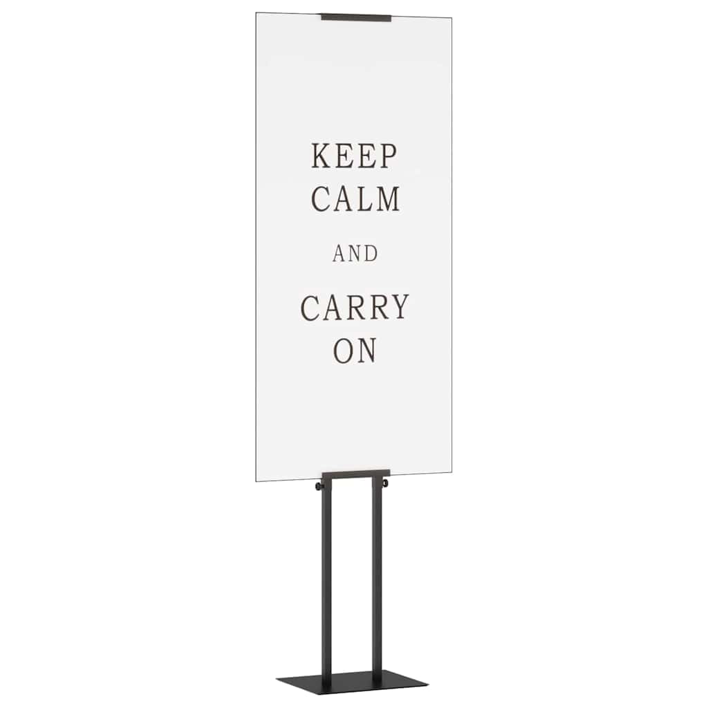 Beurs Displays 2 pcs Zwart 30 x 23,5 x 210 cm Staal