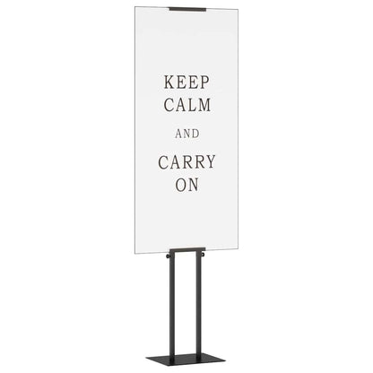 Beurs Displays 2 pcs Zwart 30 x 23,5 x 210 cm Staal