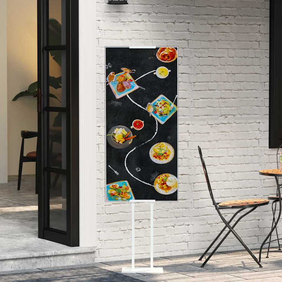 Beurs Displays 2 pcs Wit 30 x 23,5 x 210 cm Staal