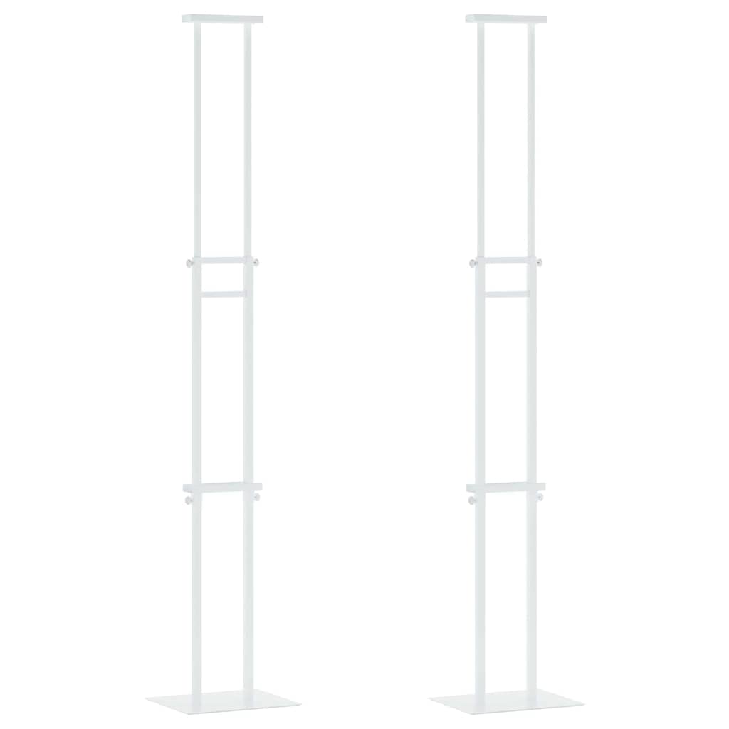 Beurs Displays 2 pcs Wit 30 x 23,5 x 210 cm Staal