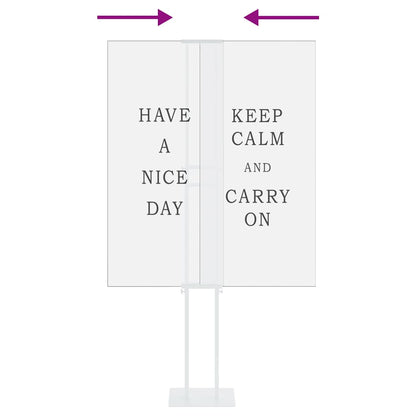 Beurs Displays 2 pcs Wit 30 x 23,5 x 210 cm Staal