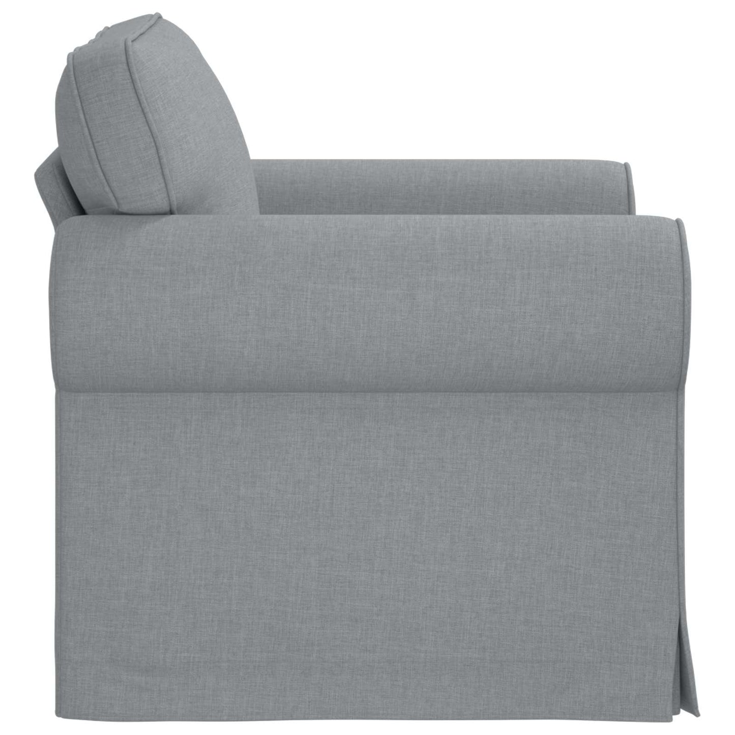 Bank Lichtgrijs 215 x 82 x 80 cm Metaal