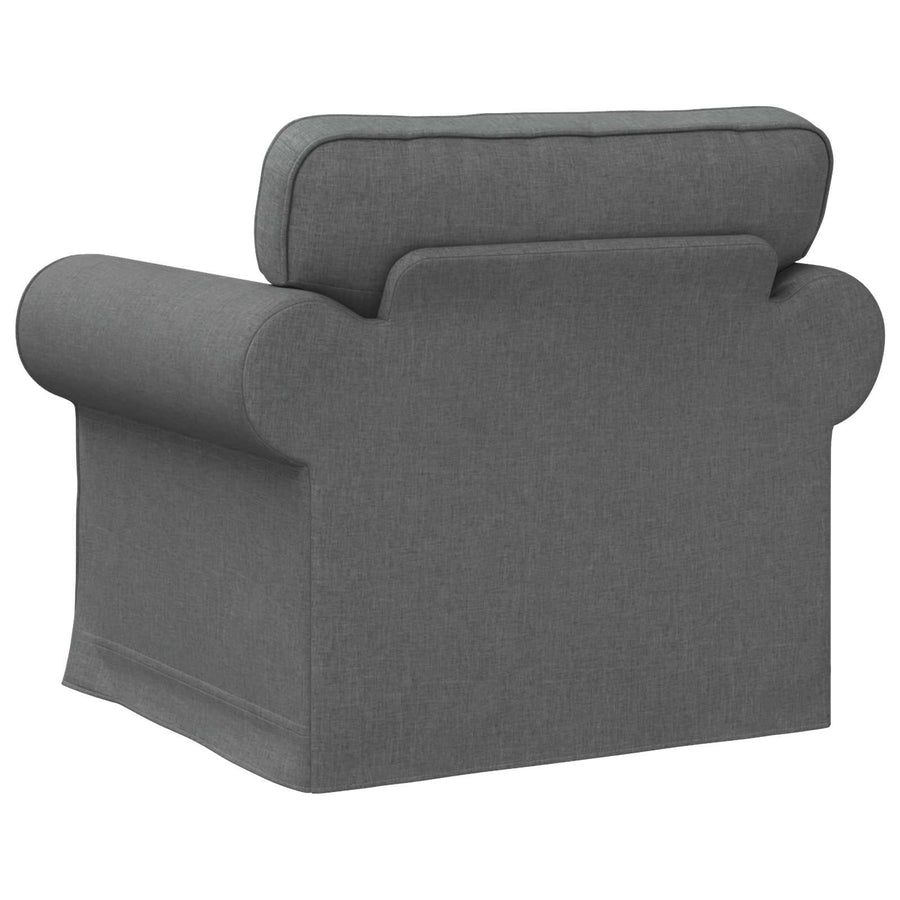 Bank Donkergrijs 215 x 82 x 80 cm Metaal