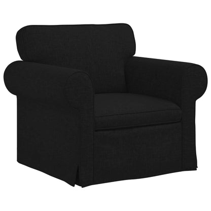 Bank Zwart 215 x 82 x 80 cm Metaal