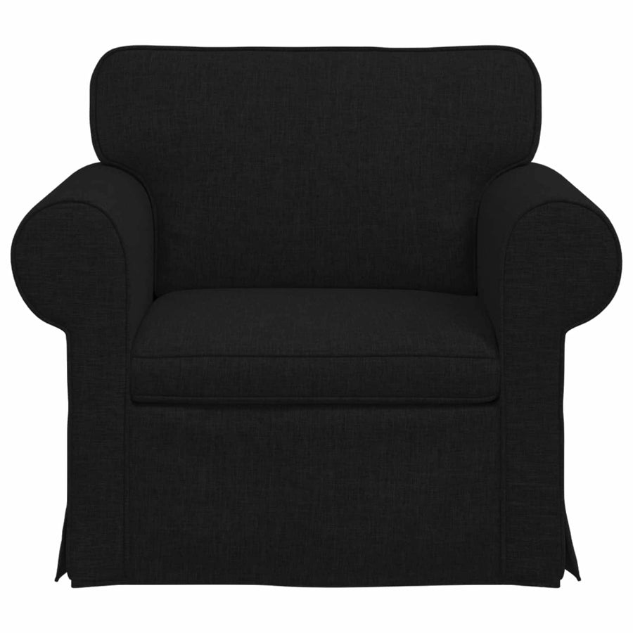 Bank Zwart 215 x 82 x 80 cm Metaal