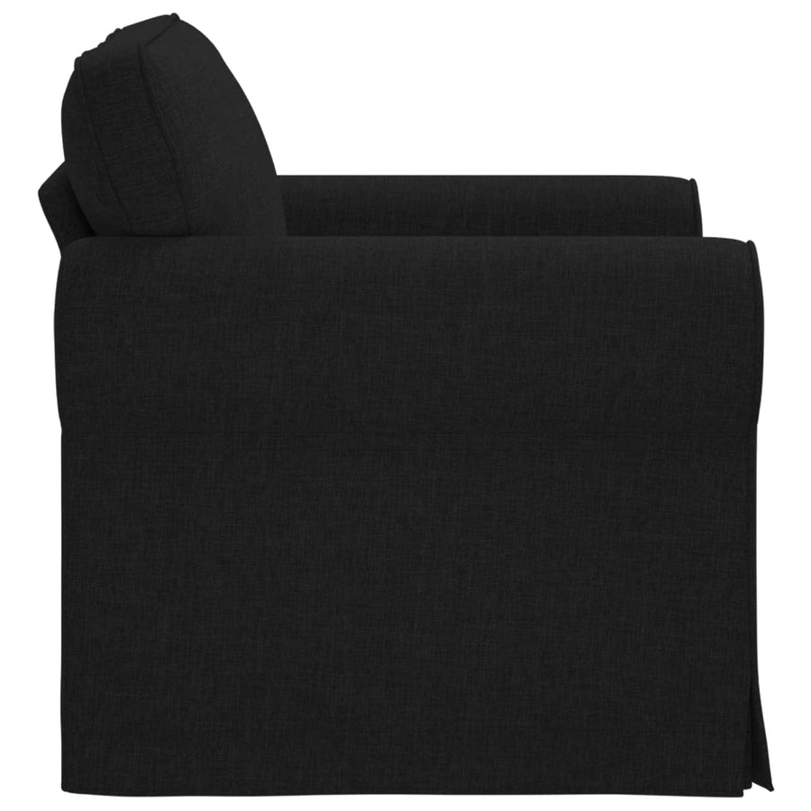Bank Zwart 215 x 82 x 80 cm Metaal