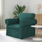 Dark Green Sofa 215 x 82 x 80 cm Fabric