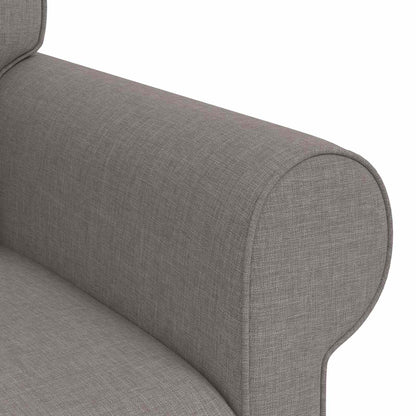 Bank Taupe 215 x 82 x 80 cm Metaal
