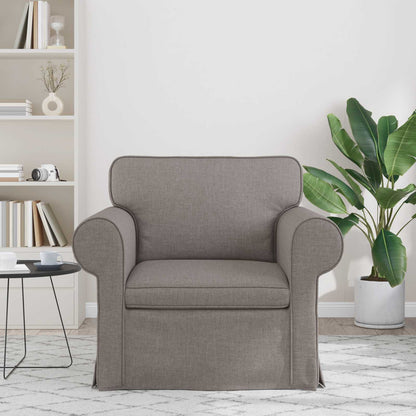 Bank Taupe 215 x 82 x 80 cm Metaal
