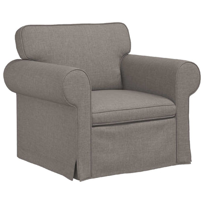 Bank Taupe 215 x 82 x 80 cm Metaal