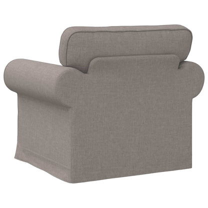 Bank Taupe 215 x 82 x 80 cm Metaal