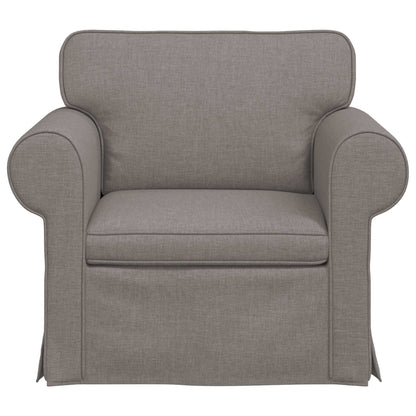 Bank Taupe 215 x 82 x 80 cm Metaal