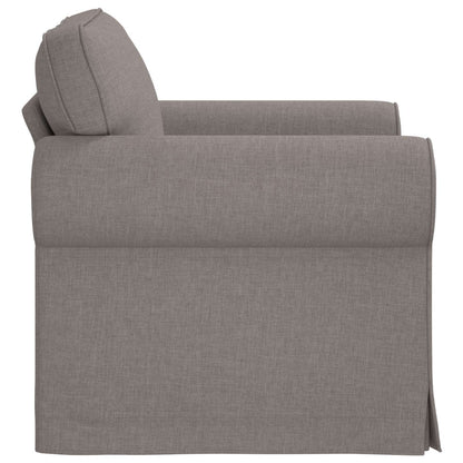 Bank Taupe 215 x 82 x 80 cm Metaal