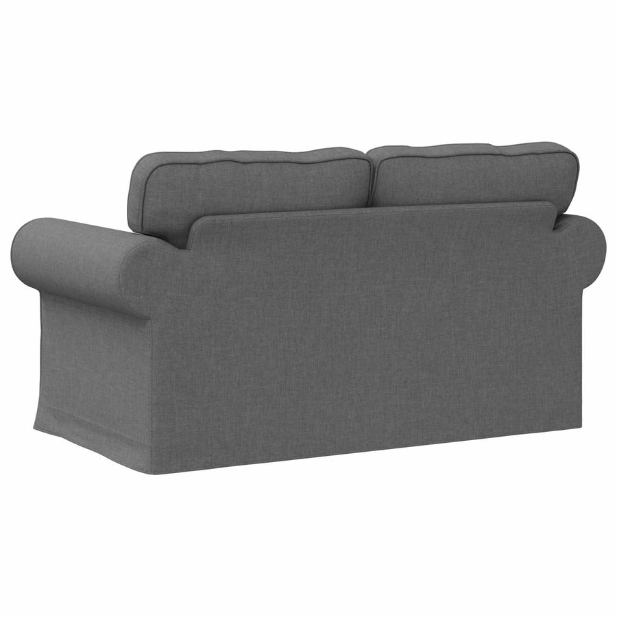 Bank Donkergrijs 215 x 82 x 80 cm Metaal