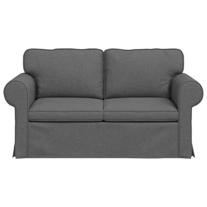 Bank Donkergrijs 215 x 82 x 80 cm Metaal