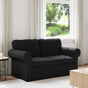 Bank zwart 155x82x80 cm stof