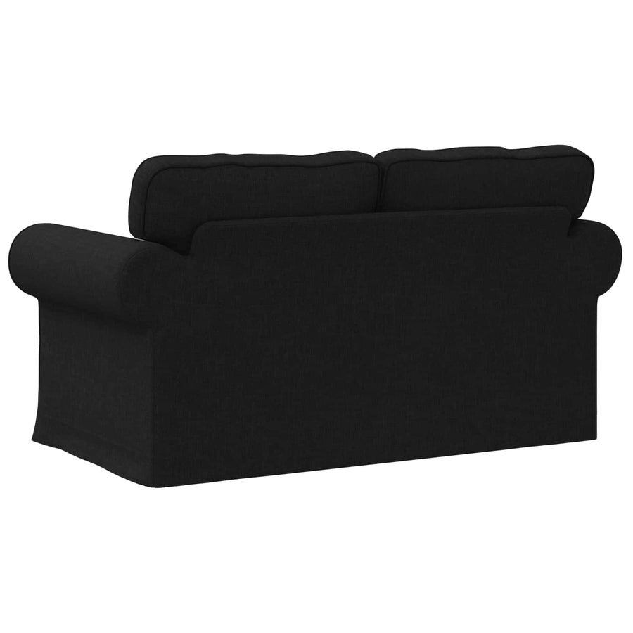 Bank Zwart 215 x 82 x 80 cm Metaal