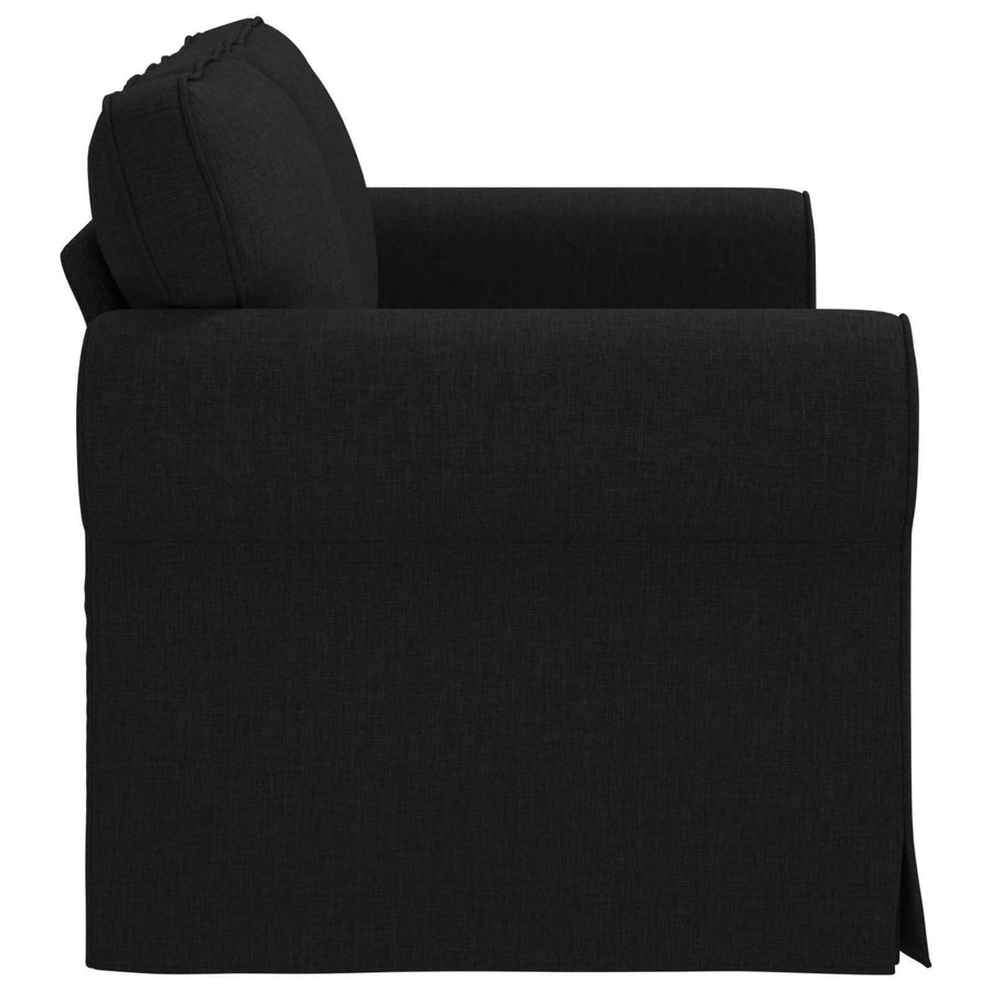 Bank Zwart 215 x 82 x 80 cm Metaal