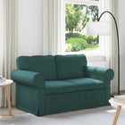 Dark Green Sofa 215 x 82 x 80 cm Fabric