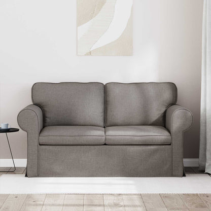 Bank Taupe 215 x 82 x 80 cm Metaal