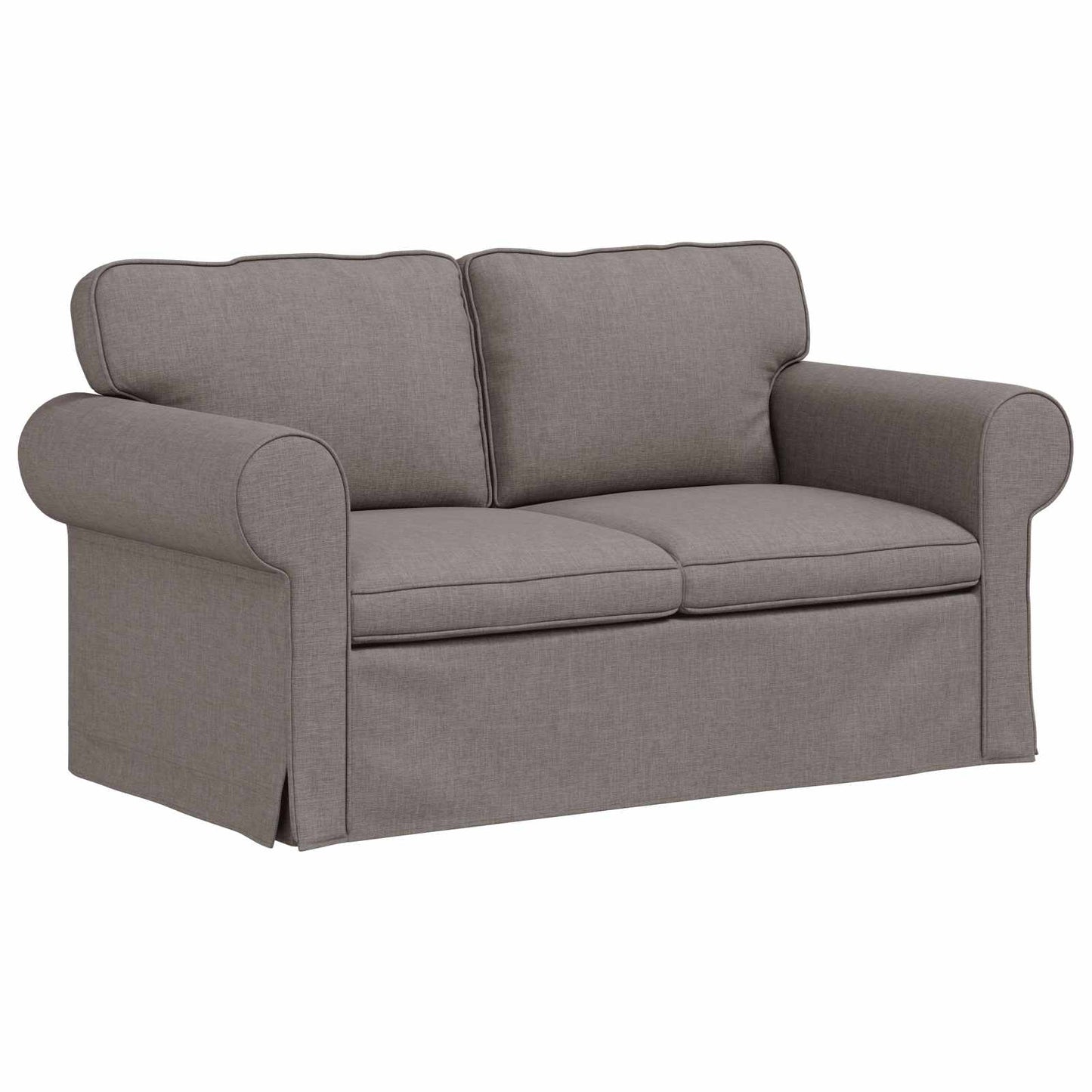 Bank Taupe 215 x 82 x 80 cm Metaal