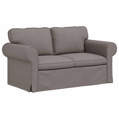 Bank Taupe 215 x 82 x 80 cm Metaal