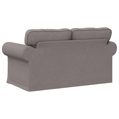 Bank Taupe 215 x 82 x 80 cm Metaal
