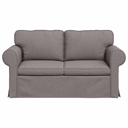 Bank Taupe 215 x 82 x 80 cm Metaal