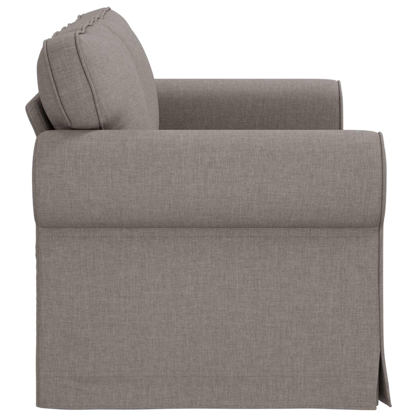 Bank Taupe 215 x 82 x 80 cm Metaal