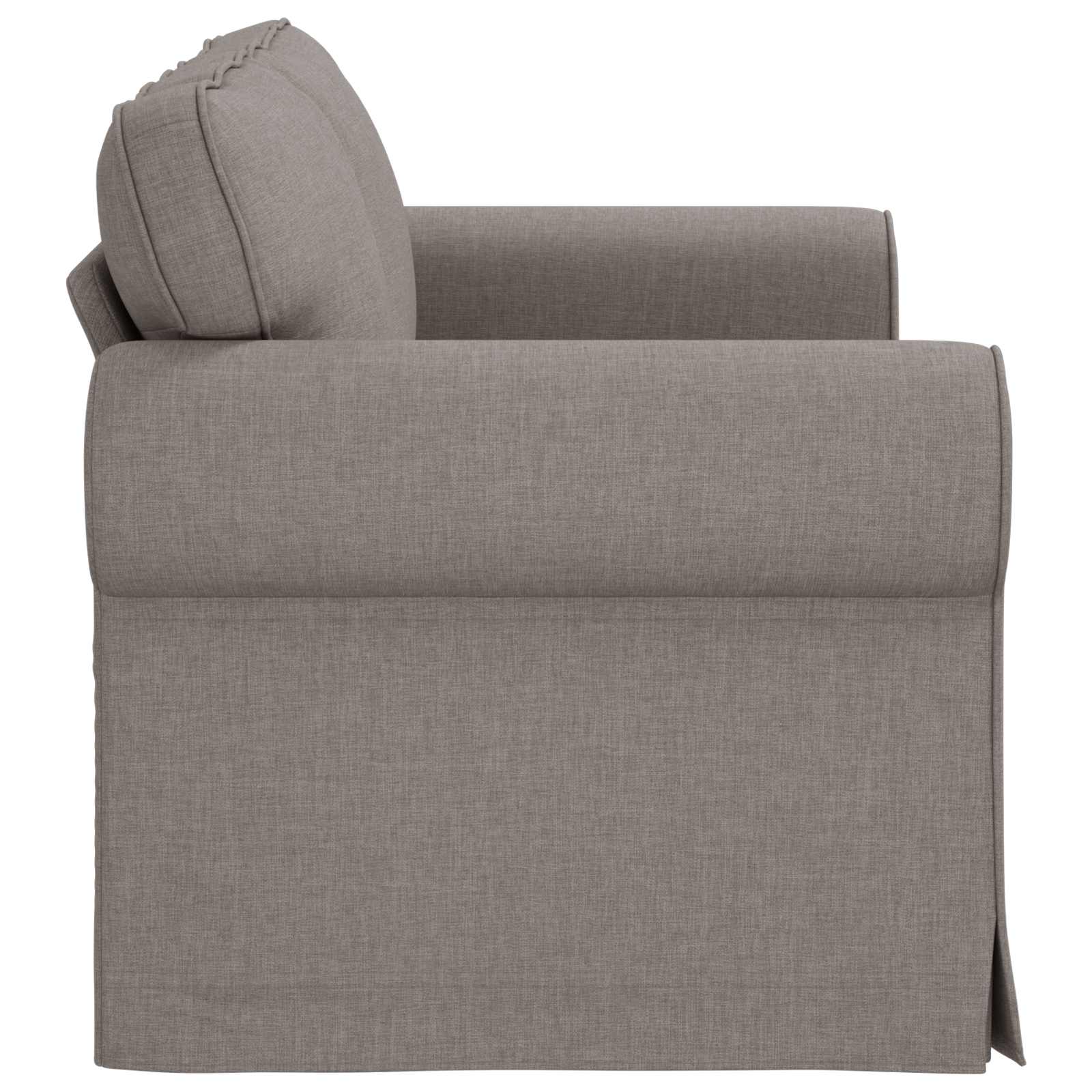 Bank Taupe 215 x 82 x 80 cm Metaal