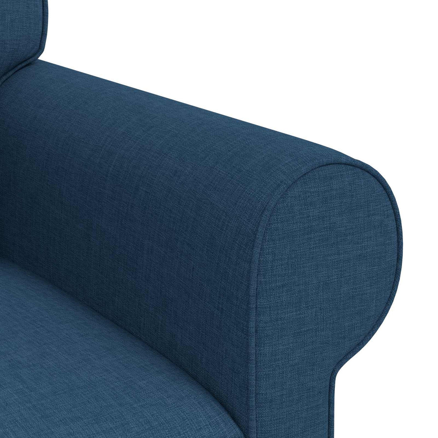 Bank Blauw 215 x 82 x 80 cm Metaal