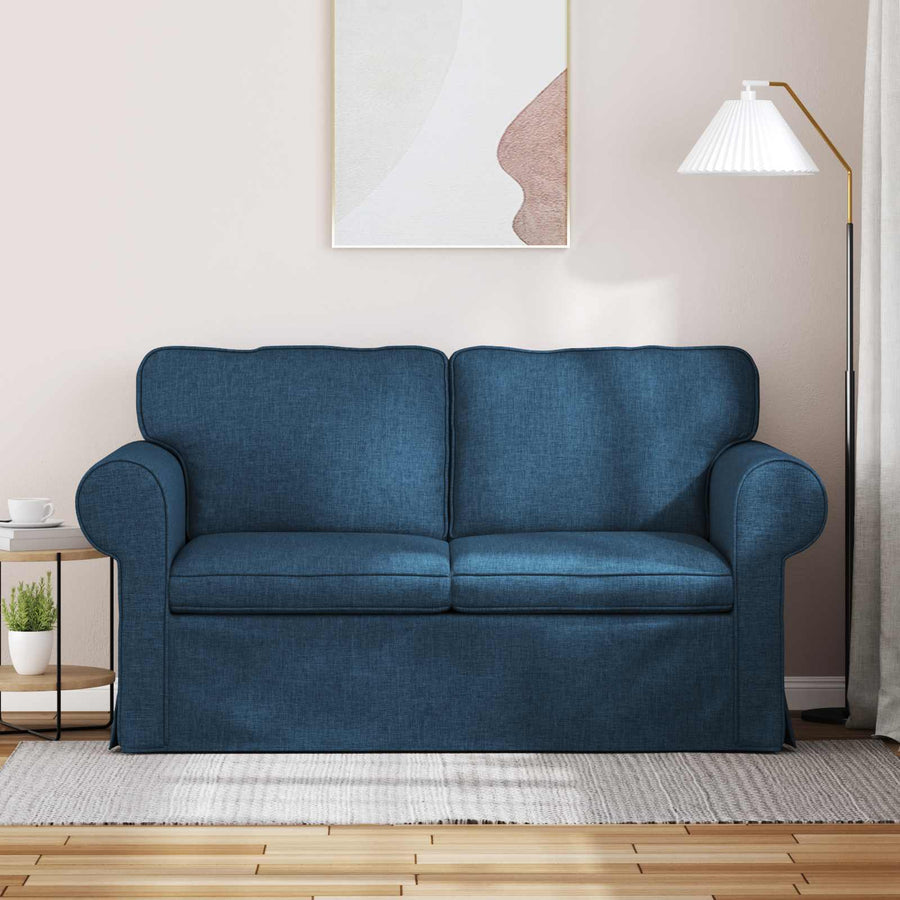 Bank Blauw 215 x 82 x 80 cm Metaal
