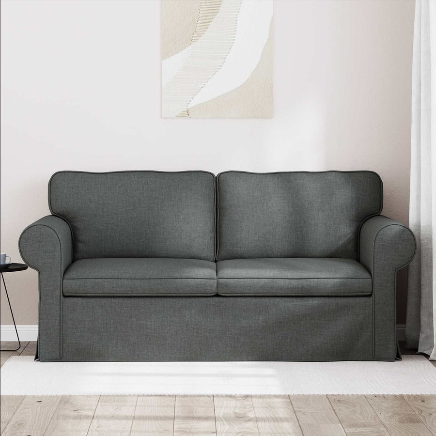 Bank Donkergrijs 215 x 82 x 80 cm Metaal