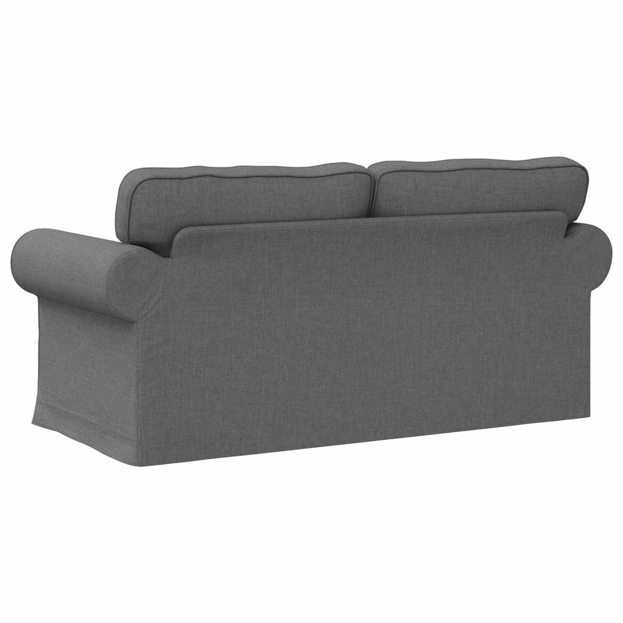 Bank Donkergrijs 215 x 82 x 80 cm Metaal