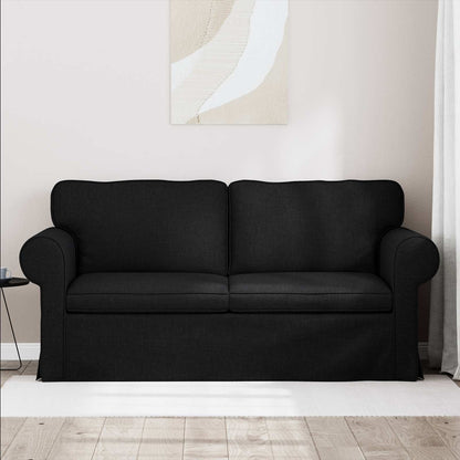 Bank Zwart 215 x 82 x 80 cm Metaal