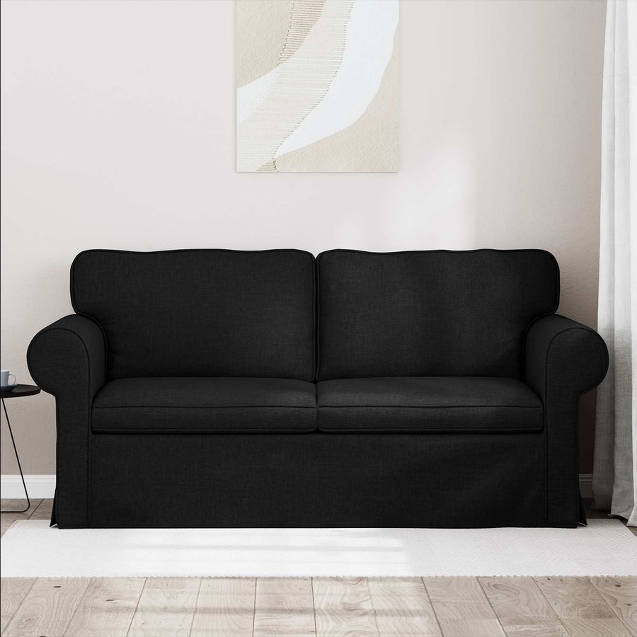 Bank Zwart 215 x 82 x 80 cm Metaal