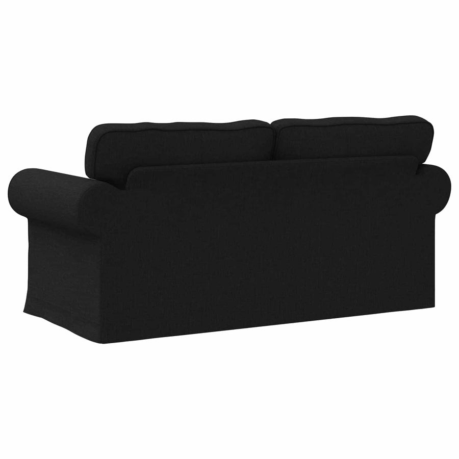 Bank Zwart 215 x 82 x 80 cm Metaal