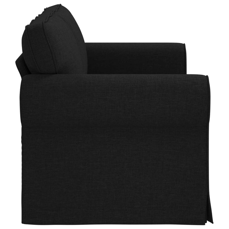 Bank Zwart 215 x 82 x 80 cm Metaal