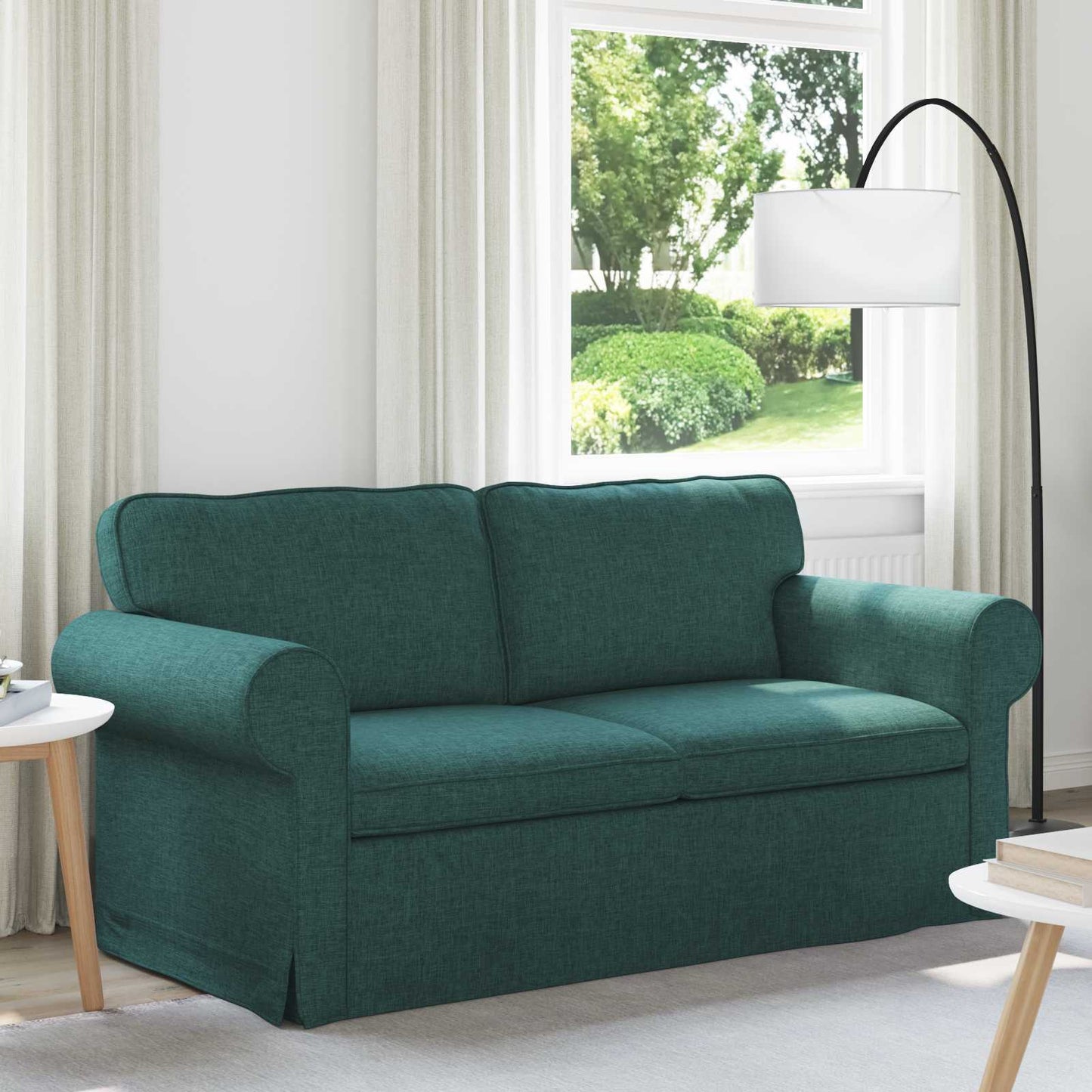 Bank Donkergroen 215 x 82 x 80 cm Metaal