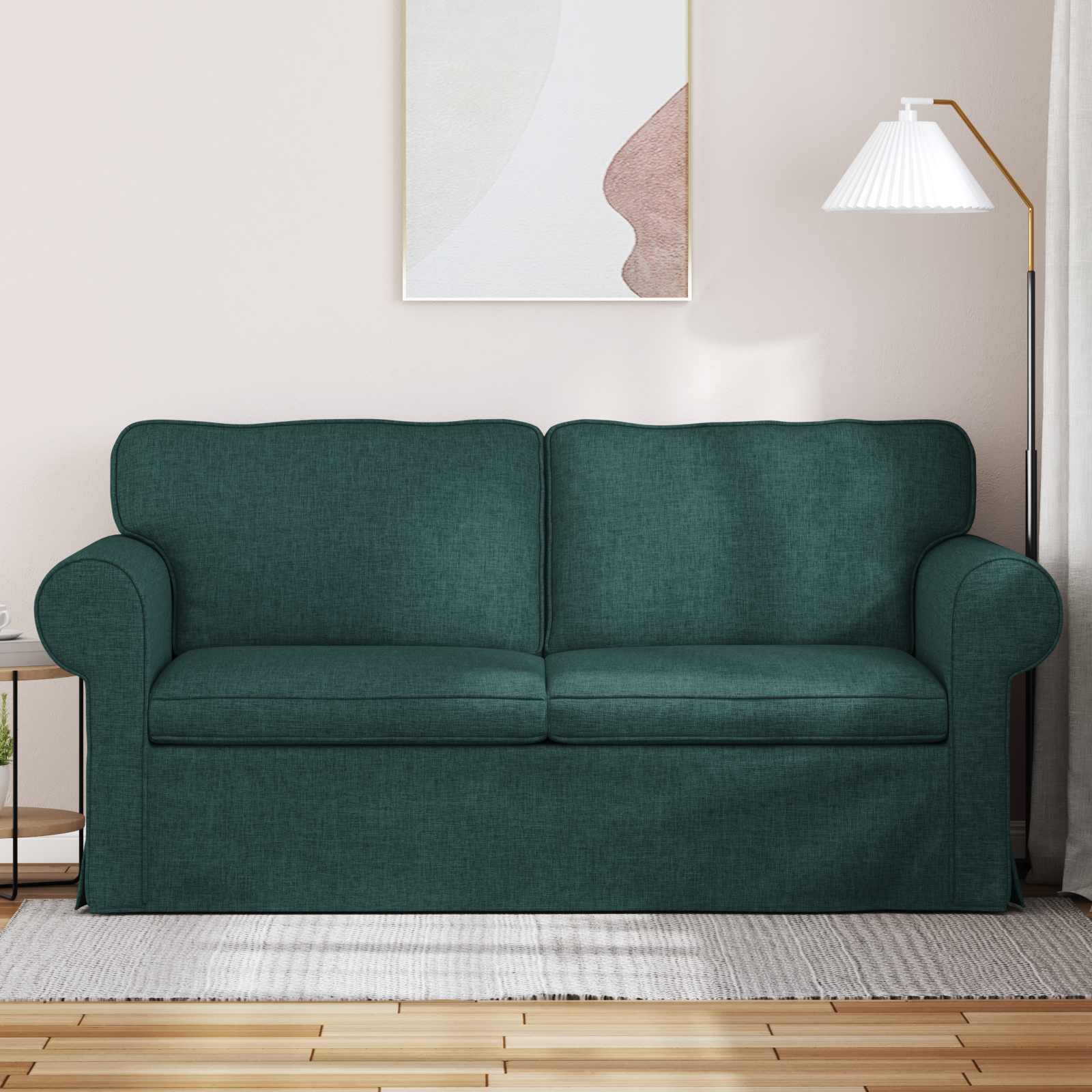 Bank Donkergroen 215 x 82 x 80 cm Metaal