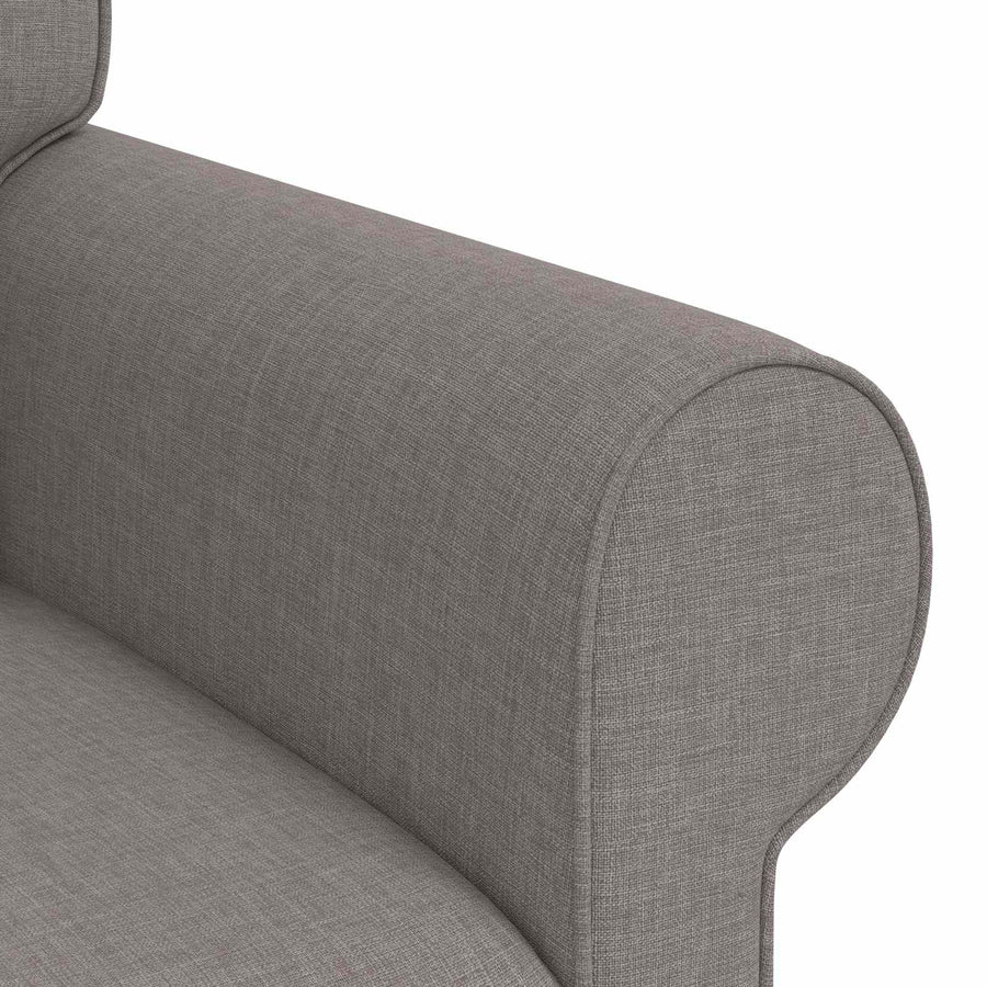 Bank Taupe 215 x 82 x 80 cm Metaal