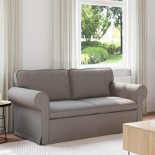Bank Taupe 215 x 82 x 80 cm Metaal