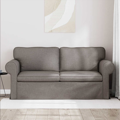 Bank Taupe 215 x 82 x 80 cm Metaal
