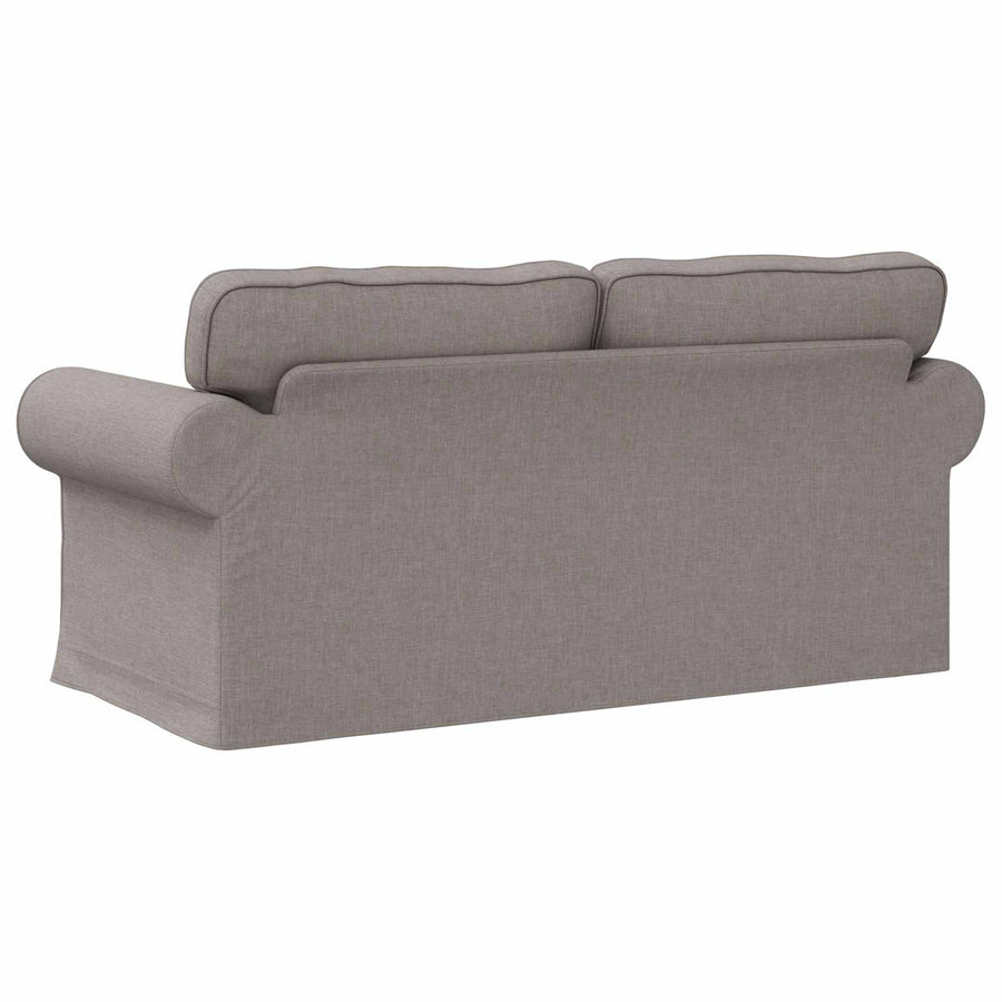 Bank Taupe 215 x 82 x 80 cm Metaal