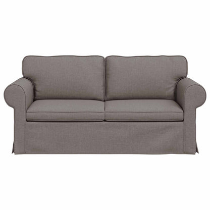 Bank Taupe 215 x 82 x 80 cm Metaal
