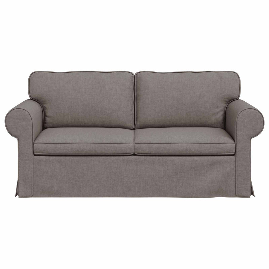Bank Taupe 215 x 82 x 80 cm Metaal