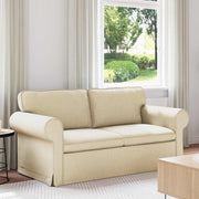 Bank crème 175x82x80 cm stof